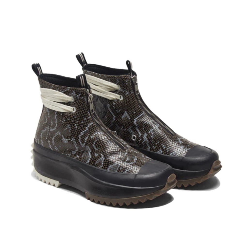 ConverseRun Star‎ Hike 'Black Snakeskin' Stylish Women's Snake Print Ankle Boots